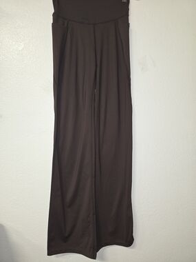Jockey Wide-Leg Pants in Chocolate Brown.